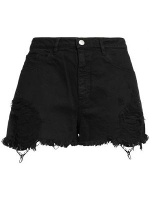 Shorts di jeans di cotone Icon Denim nero
