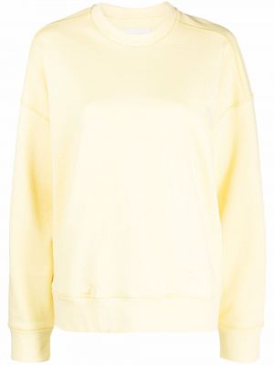 Sweatshirt mit stickerei Jil Sander gelb