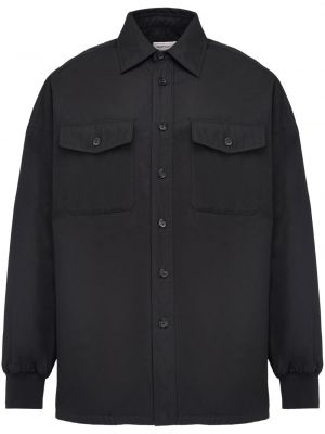Bavlnená košeľa Alexander Mcqueen čierna