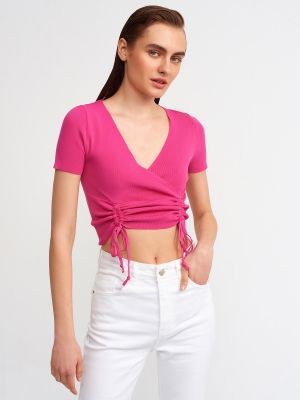 Прилепнала блуза Dilvin розово