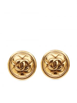Auskarai Chanel Pre-owned auksinė