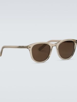 Прозрачни слънчеви очила Saint Laurent кафяво