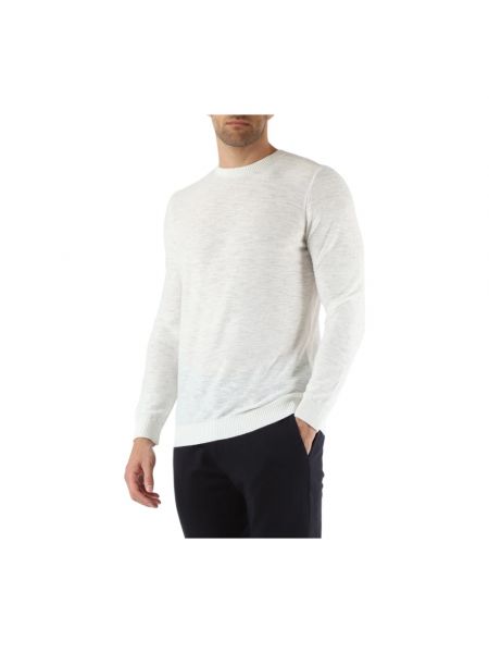 Lniany sweter z wiskozy Antony Morato biały