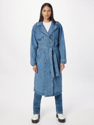 Trench Pulz Jeans bleu