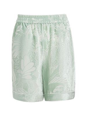 Seiden shorts mit print Mithridate weiß