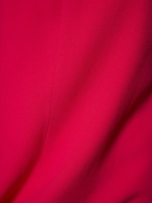 Krepové saténové mini šaty s dlhými rukávmi Red Valentino čierna