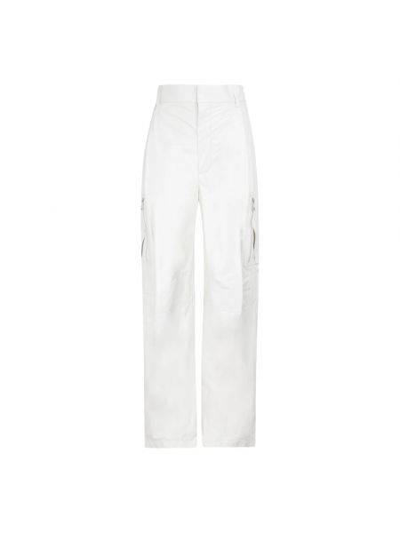 Szerokie spodnie Bottega Veneta białe