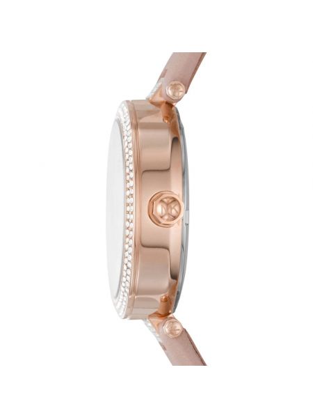 Eleganter armbanduhr aus roségold Michael Kors pink