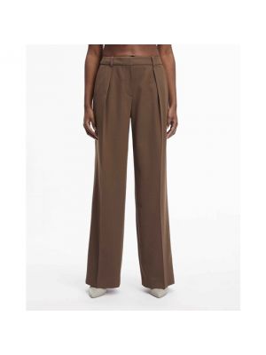 Pantalones de lana Calvin Klein marrón