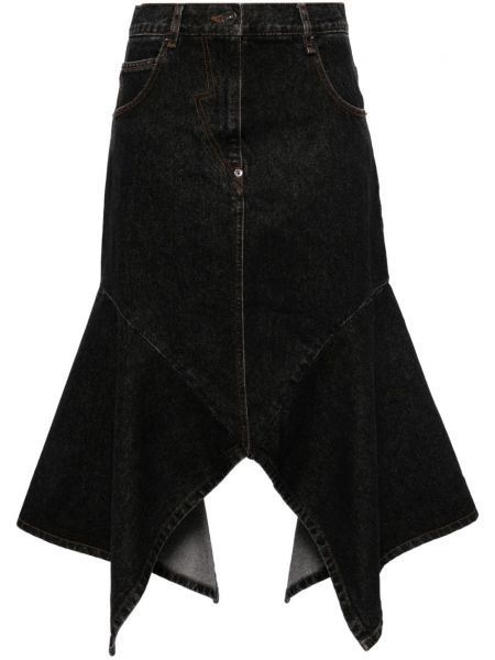 Džínsová sukňa Pushbutton čierna
