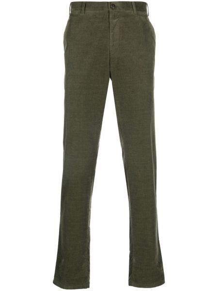 Pantalon chino slim Canali vert