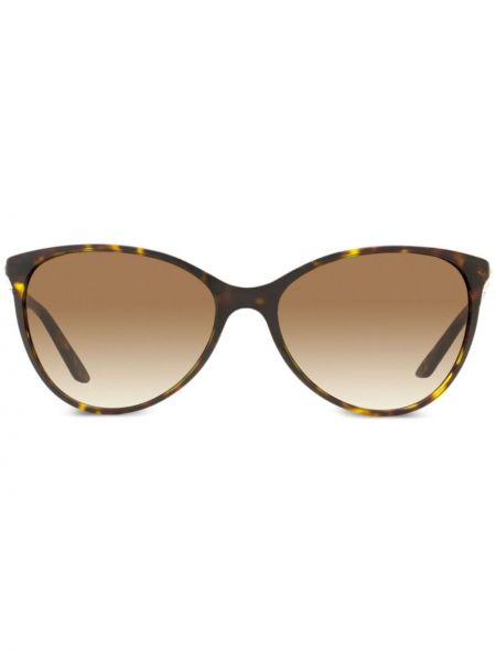 Brązowe okulary przeciwsłoneczne oversize Versace Eyewear