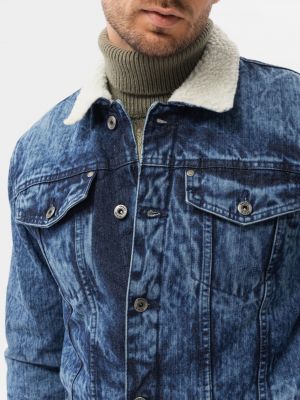 Přechodová bunda Ombre Clothing modrá