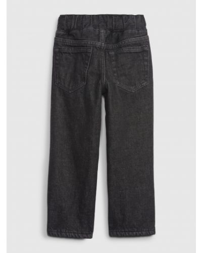 Zateplené džínsy Gap čierna