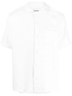 Памучна риза Corridor бяло