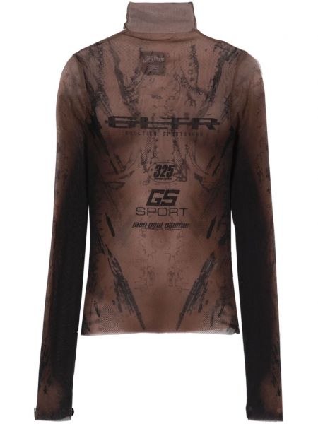 Sportliche transparente t-shirt Jean Paul Gaultier