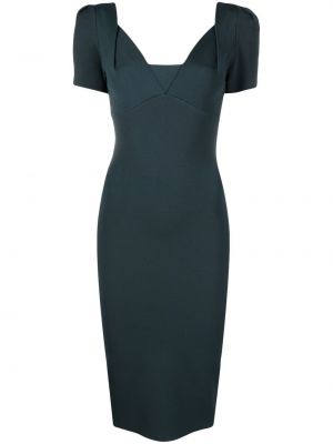 Abito da sera con scollo a v Roland Mouret verde