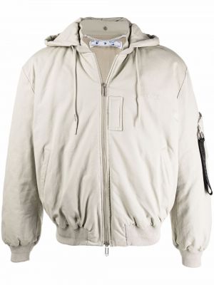 Chaqueta con capucha Off-white blanco