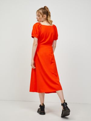 Košeľové šaty Vero Moda oranžová