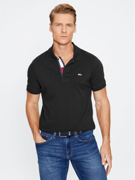 Polo Tommy Jeans nero