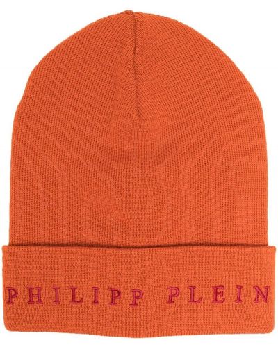 Brodert lue Philipp Plein oransje