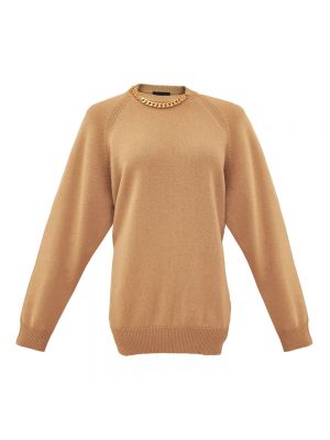 Sweter z kaszmiru Givenchy brązowy
