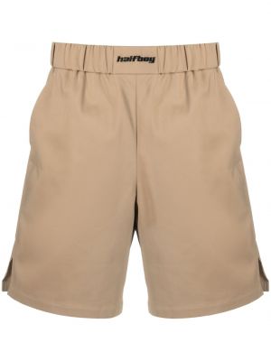 Kratke hlače z vezenjem Halfboy rjava