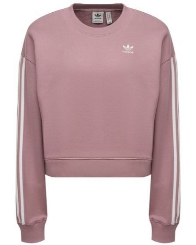 Хлопковый свитшот Adidas Originals, розовый