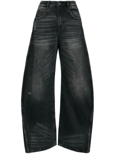 Pruhované džíny relaxed fit Jnby černé