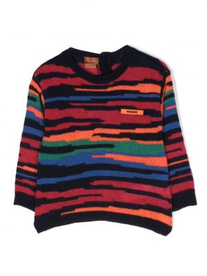 Pitkä villapaita tytöille Missoni Kids sininen