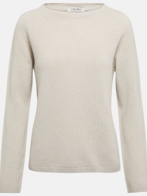 Kašmírový vlněný svetr 's Max Mara šedý