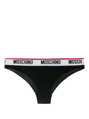 Kokvilnas biksītes Moschino melns