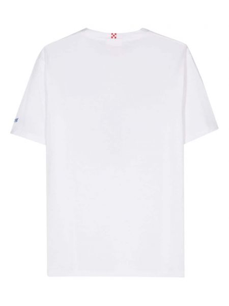 Bavlněné tričko s potiskem Mc2 Saint Barth bílé