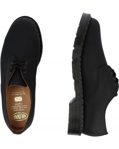 Ниски обувки с връзки Solovair черно