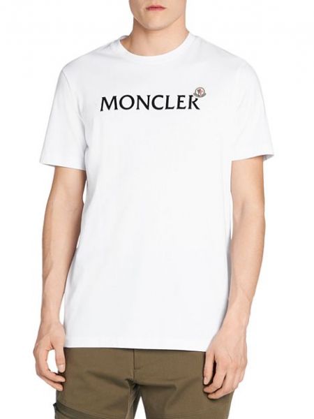 Белая футболка с коротким рукавом Moncler
