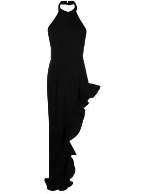 Robe de soirée asymétrique Amen noir