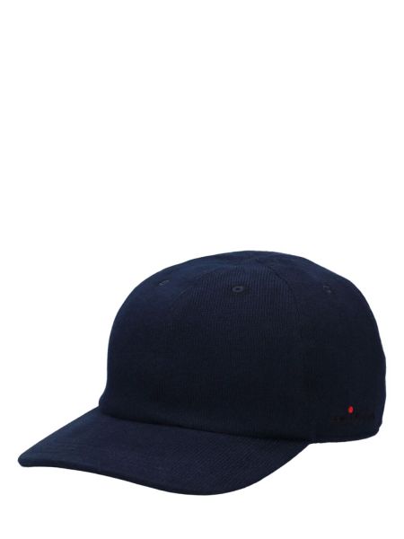 Gorra de algodón Kiton azul