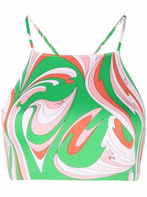 Bikini nyomtatás Pucci zöld