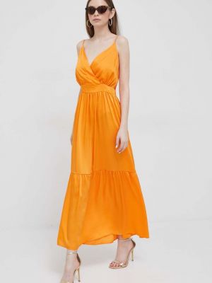 Sukienka długa Artigli pomarańczowa