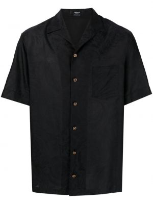 Žakardinė marškiniai Versace juoda