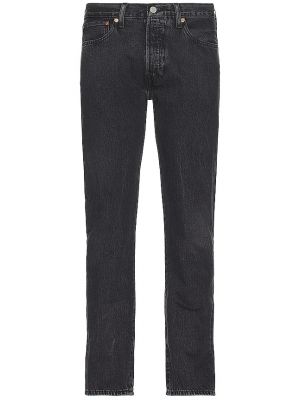 Straight fit jean pantolon Levi's siyah