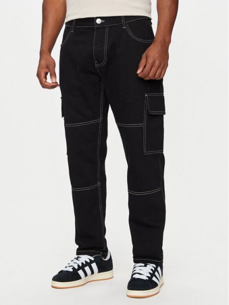 Priliehavé džínsy s rovným strihom Brave Soul čierna