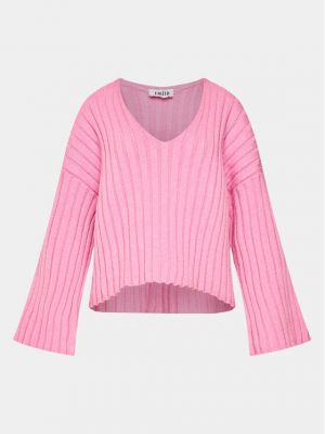 Oversize пуловер Edited розово