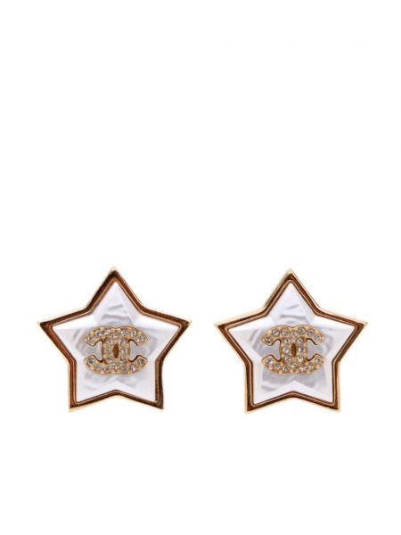 Cercei cu stele Chanel Pre-owned auriu