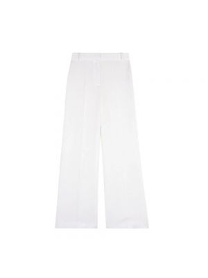 Satynowe spodnie Ba&sh białe