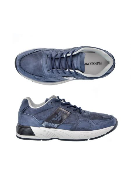 Sneakersy Emporio Armani niebieskie