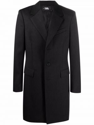 Płaszcz z printem Karl Lagerfeld, сzarny
