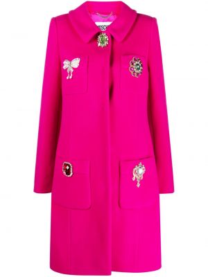 Kabát Moschino rózsaszín