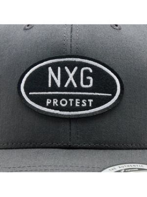 Szara czapka z daszkiem Protest