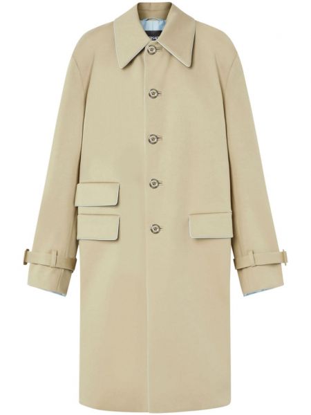 Βαμβακερό παλτό Versace μπεζ